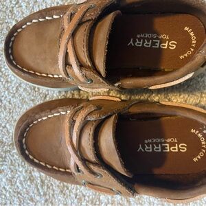 Sperry Kids Tan Moccasins